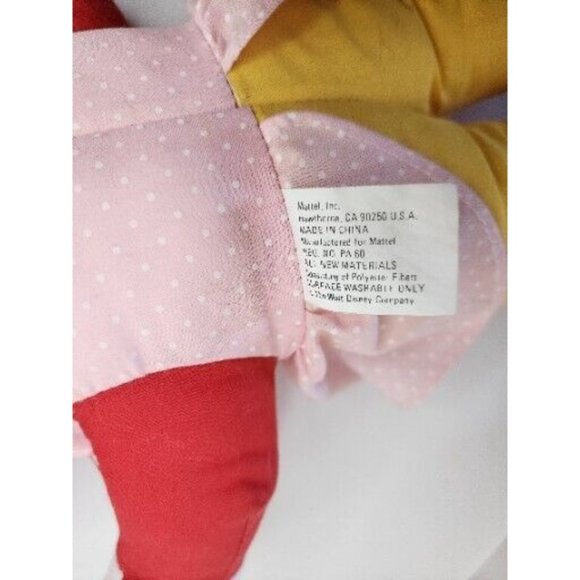 Minnie Mouse Learn to Dress Me Doll 1989 Vintage Toy Plush Mattel Walt Disney Co - Picture 11 of 11